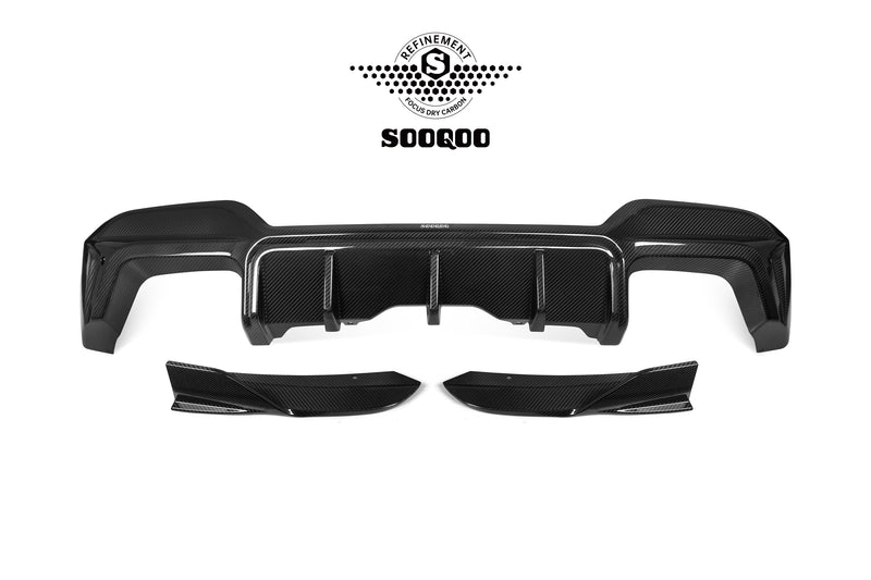 SOOQOO – Carbon Rear Diffuser (SQ Style) BMW X3M F97 LCI (2022–)