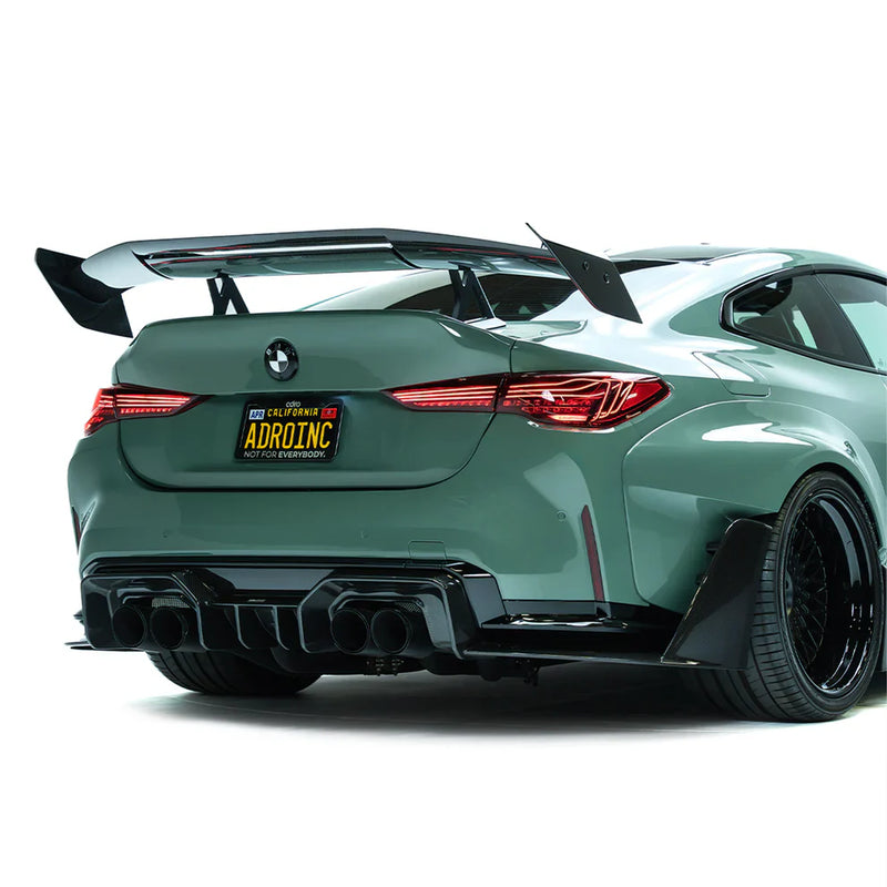 ADRO BMW G82 M4 AT-R3 Swan Neck Wing — frontperspektiv