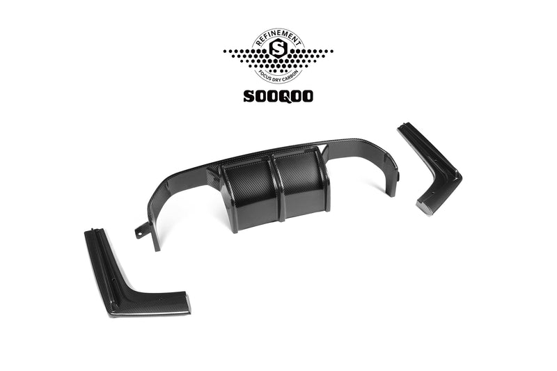 SOOQOO – Carbon Diffuser (V Style) BMW M3 F80 / M4 F82 / F83 (2014–2020)