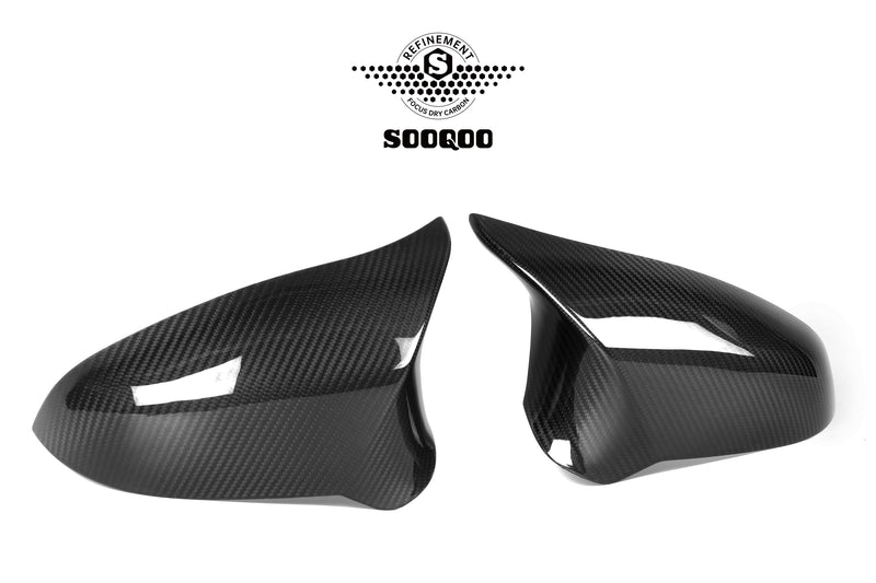 SOOQOO – Carbon Speilkåper (OEM Style) BMW M3 F80 / M4 F82 F83 / M2 Competition F87