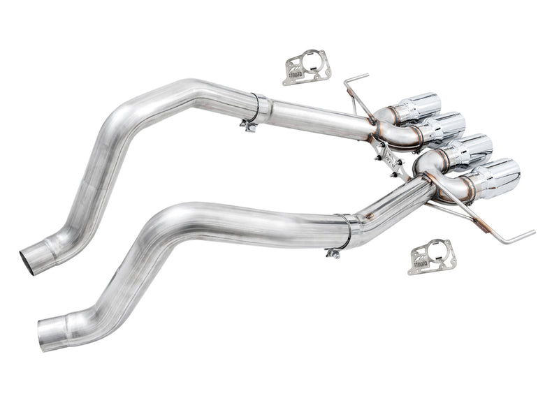 AWE Track Edition Axleback C7 Corvette — Chrome Silver tips bakperspektiv