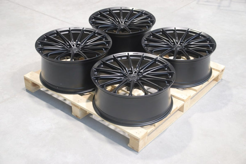 Set of VSR4 22x9 ET13 + 22x10,5 ET25 5x112 Satin Black