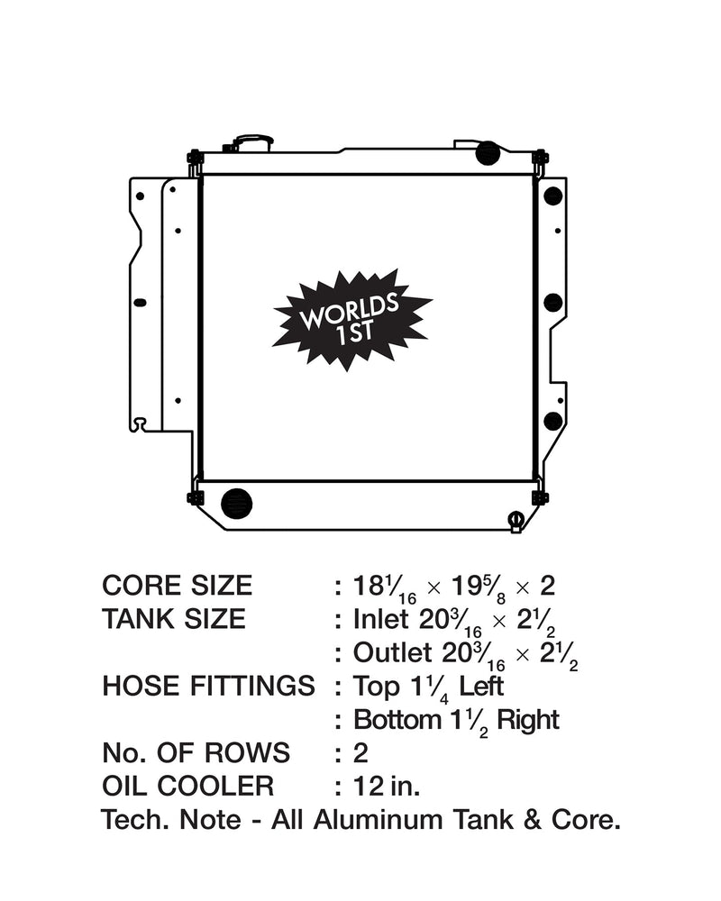 CSF Jeep Wrangler 05-06 Heavy Duty radiator (AT/MT)