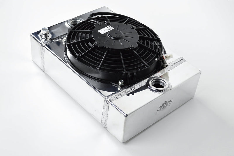 CSF Universal Drag/Tuck radiator 10.5"x10"x3.6" med 9" SPAL Fan