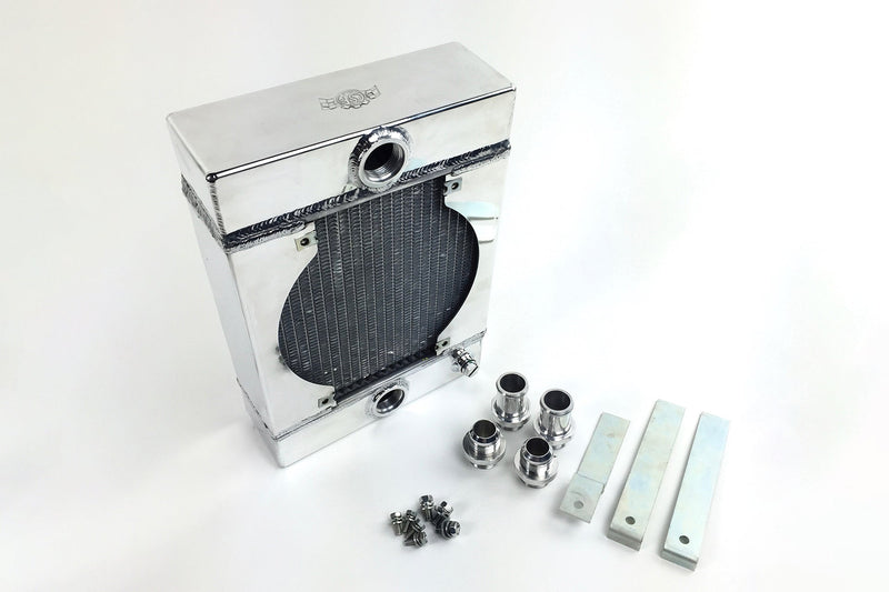 CSF Universal Drag/Tuck radiator 10.5"x10"x3.6" med 9" SPAL Fan