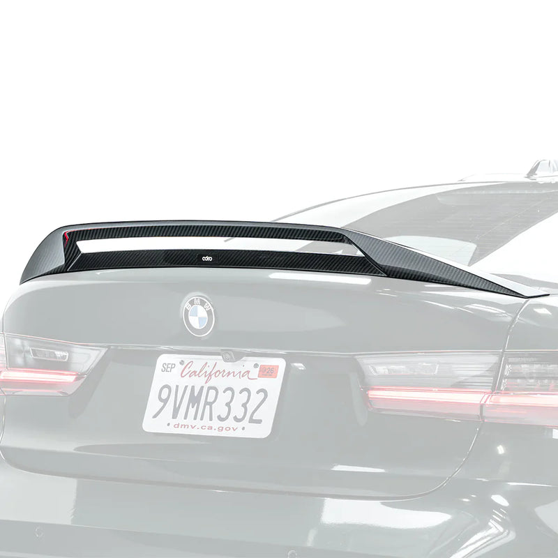 ADRO BMW G20 M340i G80 M3 LCI PREPREG Spoiler V2 — bakperspektiv