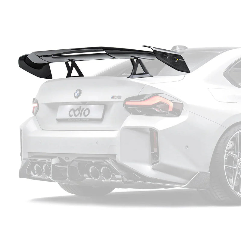 ADRO BMW G87 M2 AT-R3 Swan Neck Wing Curved — bakperspektiv
