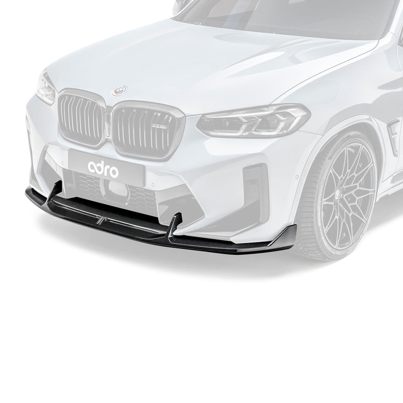 ADRO BMW F97 X3M Front Lip Carbon Fiber — frontperspektiv