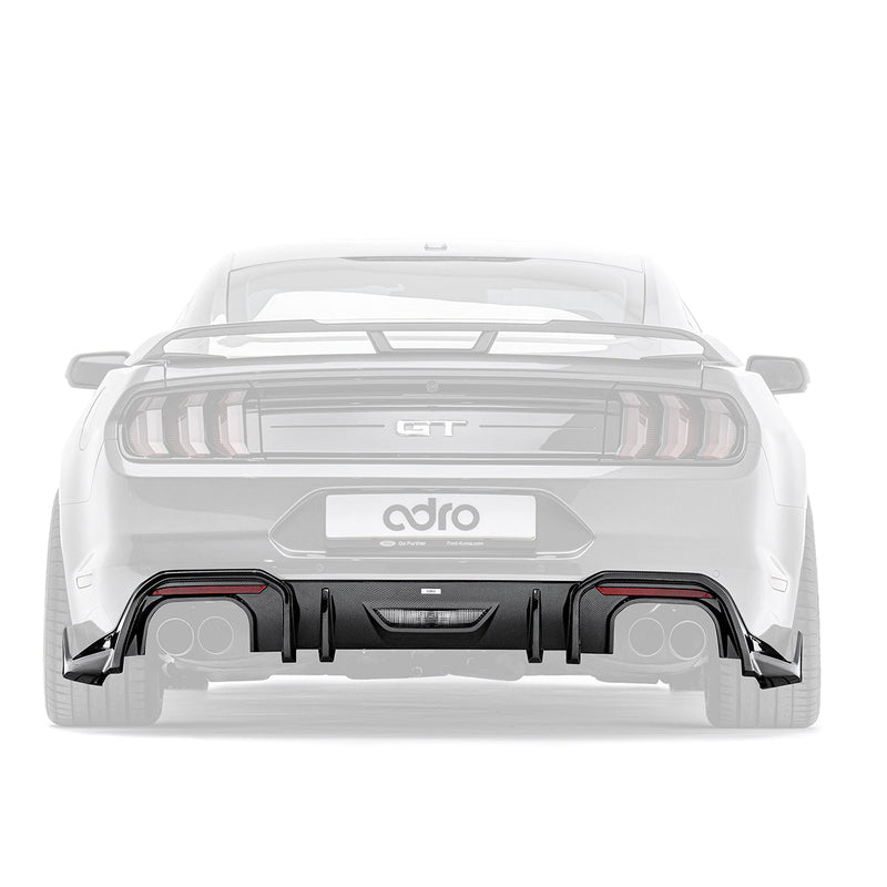 ADRO Ford Mustang GT S550 Rear Diffuser Carbon Fiber — bakperspektiv