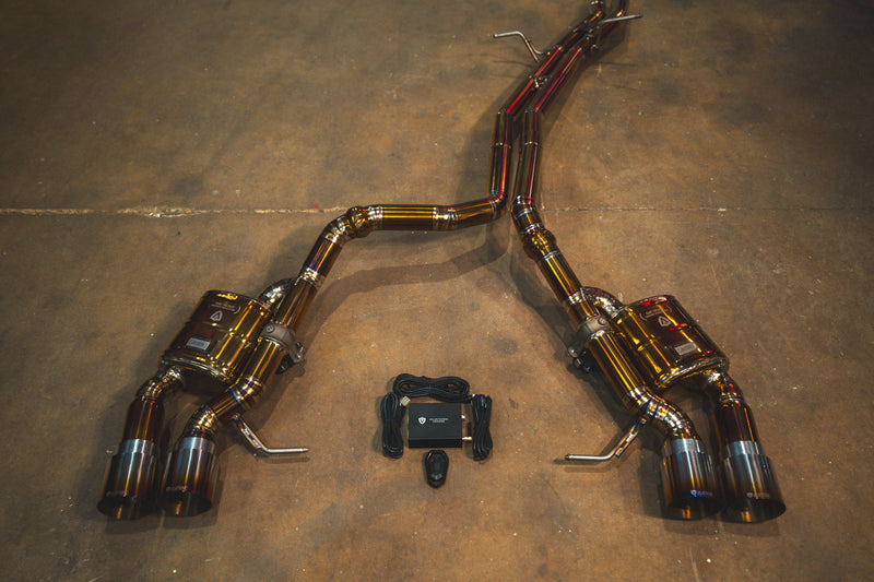 Valvetronic Designs Spjeldstyrt Eksosanlegg – Porsche Macan S, GTS, Turbo (Titanium)