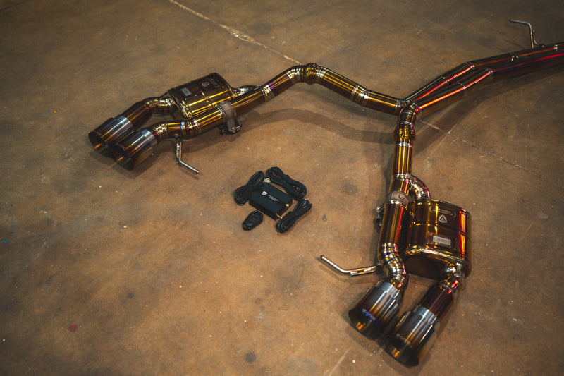 Valvetronic Designs Spjeldstyrt Eksosanlegg – Porsche Macan S, GTS, Turbo (Titanium)