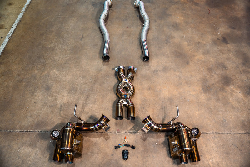 Valvetronic Designs Spjeldstyrt Titanium Eksosanlegg – Ferrari F12 / F12 TDF / 812 / 812 GTS (Special Ops Series)