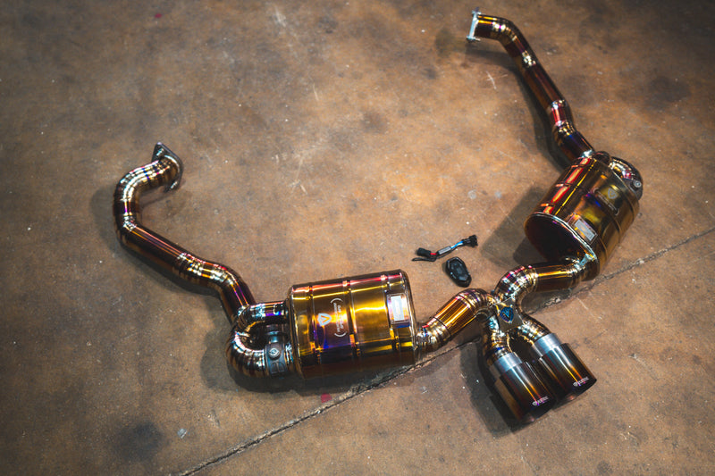 Valvetronic Designs Spjeldstyrt Eksosanlegg – Porsche 981 Cayman, Boxster (Titanium)