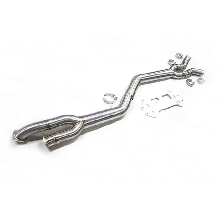 BMW G87 M2 Single Midpipe & Under Brace – Rustfritt Stål