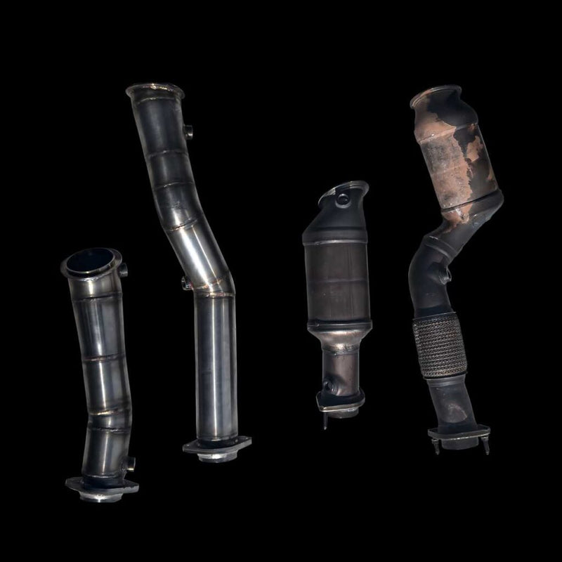 BMW M3/M4 (G80/G81/G82/G83) S58 Catless Downpipes fra BlackBoost KONG PERFORMANCE