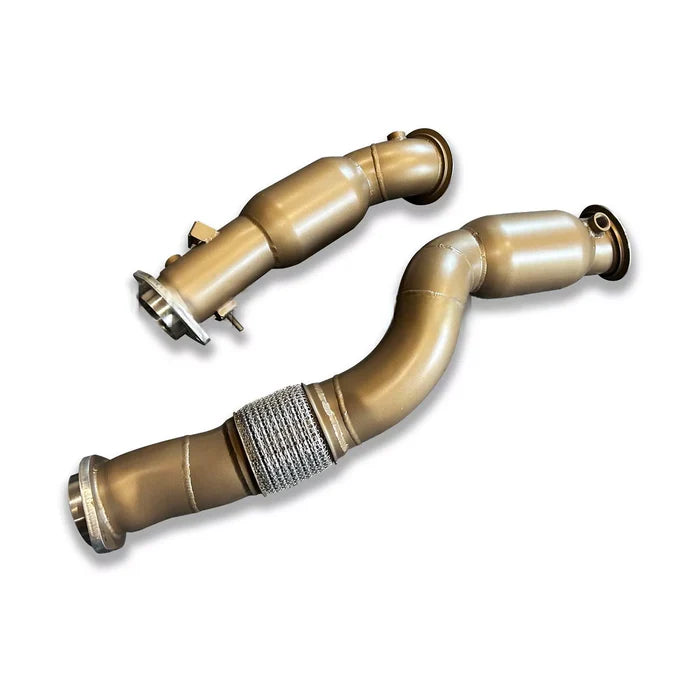 BMW S58 Sports Cat Downpipes – Ceramic Coated (G80 G81 M3, G82 G83 M4 & G87 M2) KONG PERFORMANCE