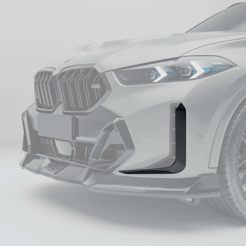BMW X6 G06 Carbon Fiber Air Vents with Partial High-Gloss Finish
