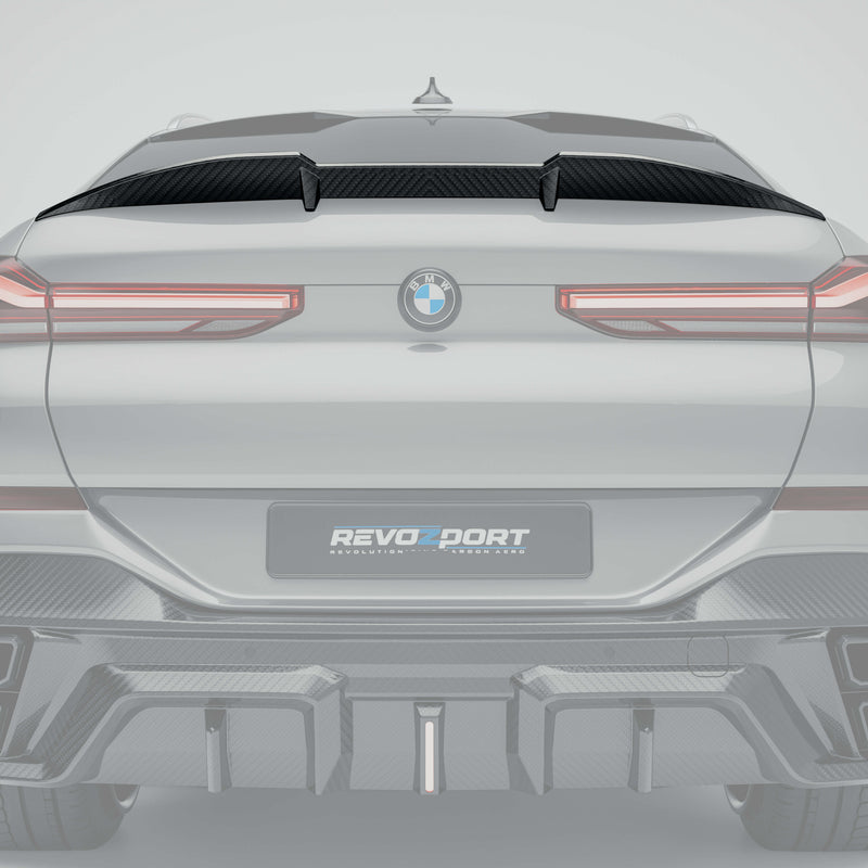 BMW X6 G06 LCI carbon fiber rear spoiler