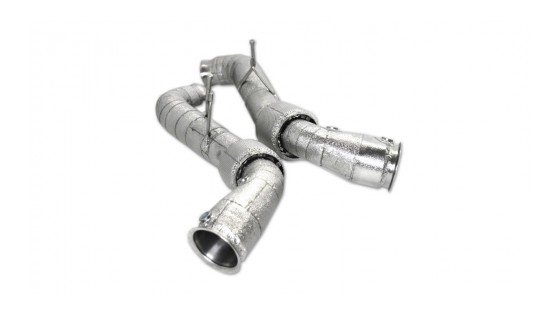 Novitec McLaren 720 katalysatorer-Replacement Pipes Set Gold-Plated 999 Fine Gold