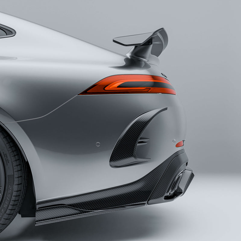 Mercedes-AMG GT 63 S X290 Carbon Fiber Rear Bumper Canards product detail view