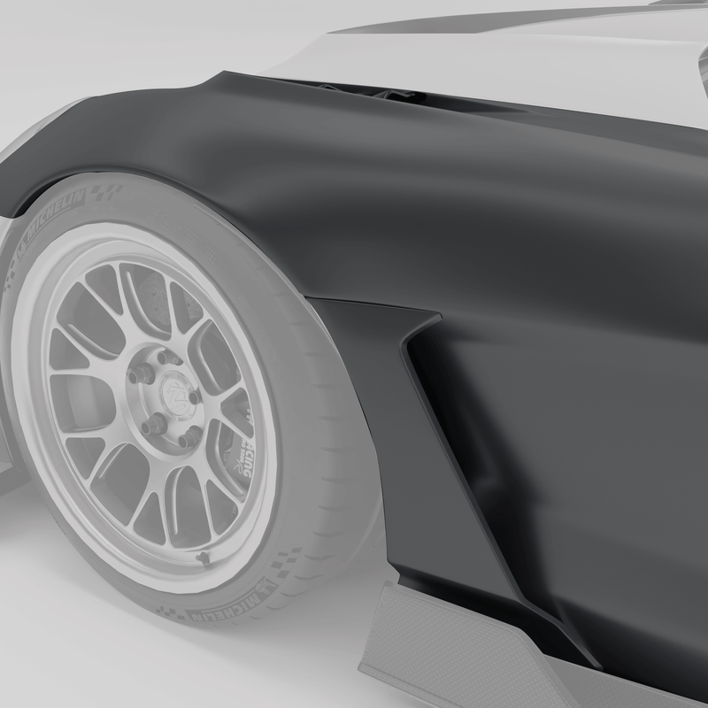 Corvette C6 Carbon Fiber Sideskjermer