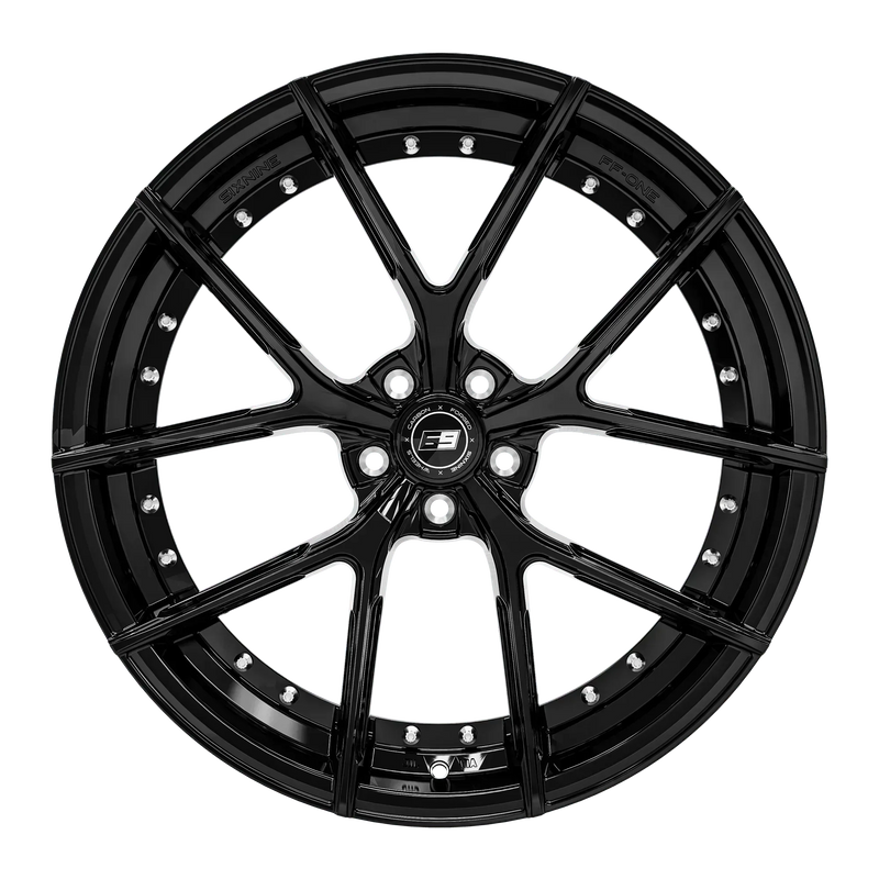 SixNine FF-ONE felgsett - Audi RS4/RS5 B8 - GlossyBlack - forfra