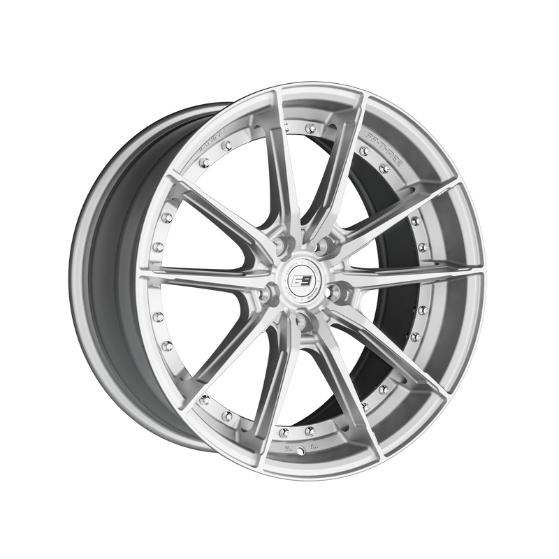 SixNine FF-THREE felgsett - Audi A4 B9 - HyperSilver - halvvinkel