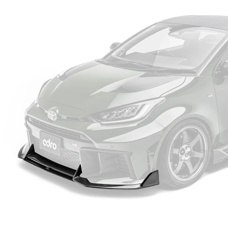 ADRO Toyota GR Yaris Gen 2 Front Lip Carbon Fiber — frontperspektiv