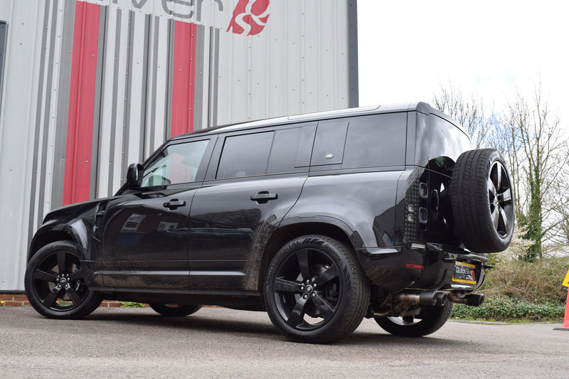QuickSilver Land Rover Defender P525 V8 110 sportseksosanlegg med Sound Architect