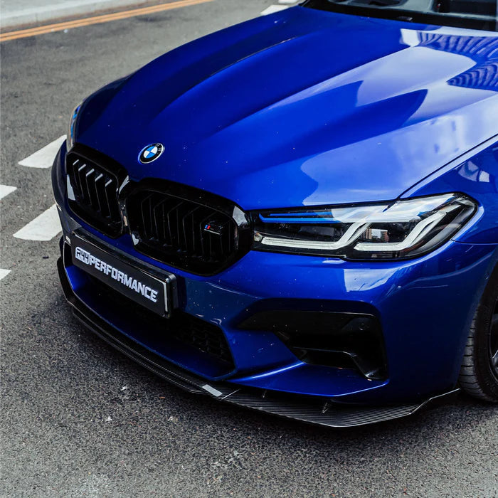 MHC+ BMW M5 F90 LCI Low Line Front Splitter – Pre-preg carbon fibre KONG PERFORMANCE