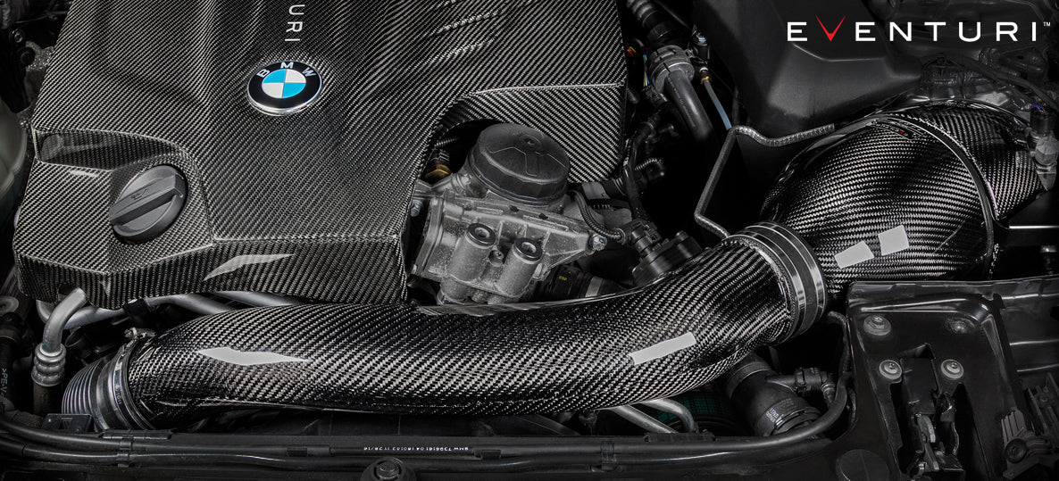 Eventuri Carbon Fiber Air Intention System V2 | BMW M2 (F87), M235i (F22), M135i (F20/F21) with N55-Motoreventuri Carbon Fiber Air Insertation System V2 | BMW M2 (F87), M235i (F22), M135i (F20/F21) with N55 engine