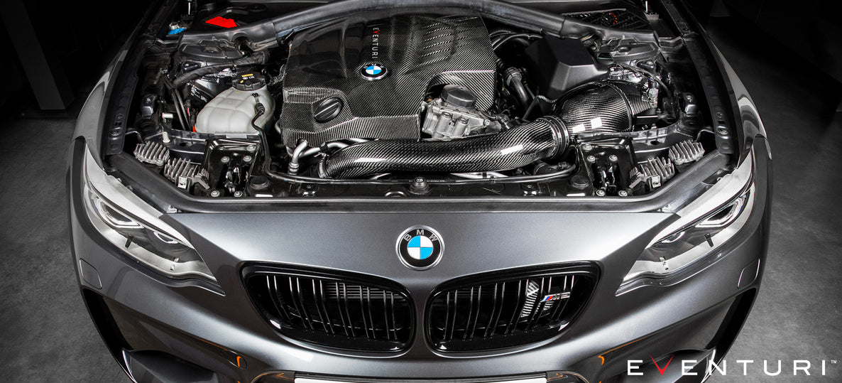 Eventuri Carbon Fiber Air Intention System V2 | BMW M2 (F87), M235i (F22), M135i (F20/F21) with N55-Motoreventuri Carbon Fiber Air Insertation System V2 | BMW M2 (F87), M235i (F22), M135i (F20/F21) with N55 engine
