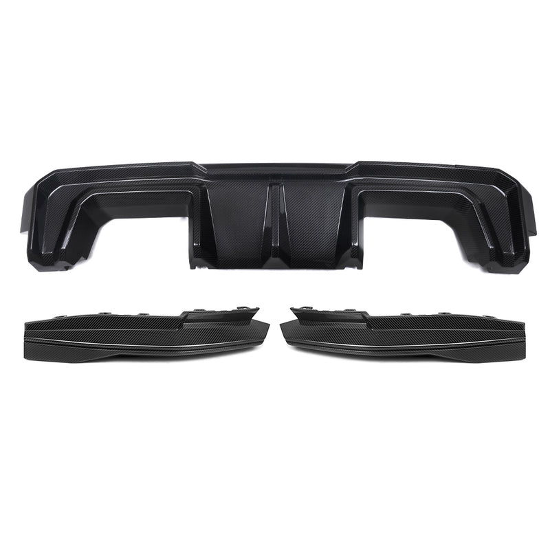SooQoo Carbon V2 Diffuser + Rear Splitters - BMW M3/M4 G80/G1/G82/G83