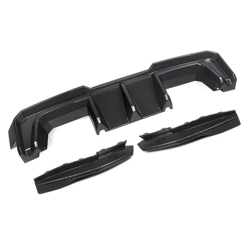 SooQoo Carbon V2 Diffuser + Rear Splitters - BMW M3/M4 G80/G1/G82/G83