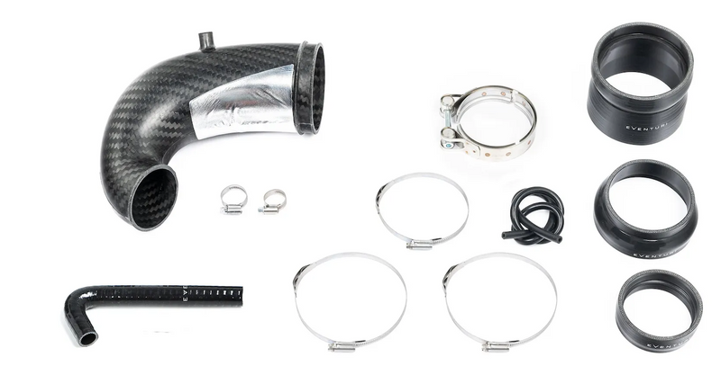 Eventuri Audi RS3 / TTRS Gen 2 8V 8Y, RSQ3 & VZ5 karbon Turbo Inlet med No Flange (Non USA)