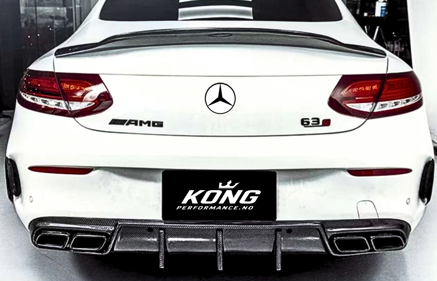 KONG FD Style Carbon Diffuser – Mercedes-AMG C63 (W205 Coupe)