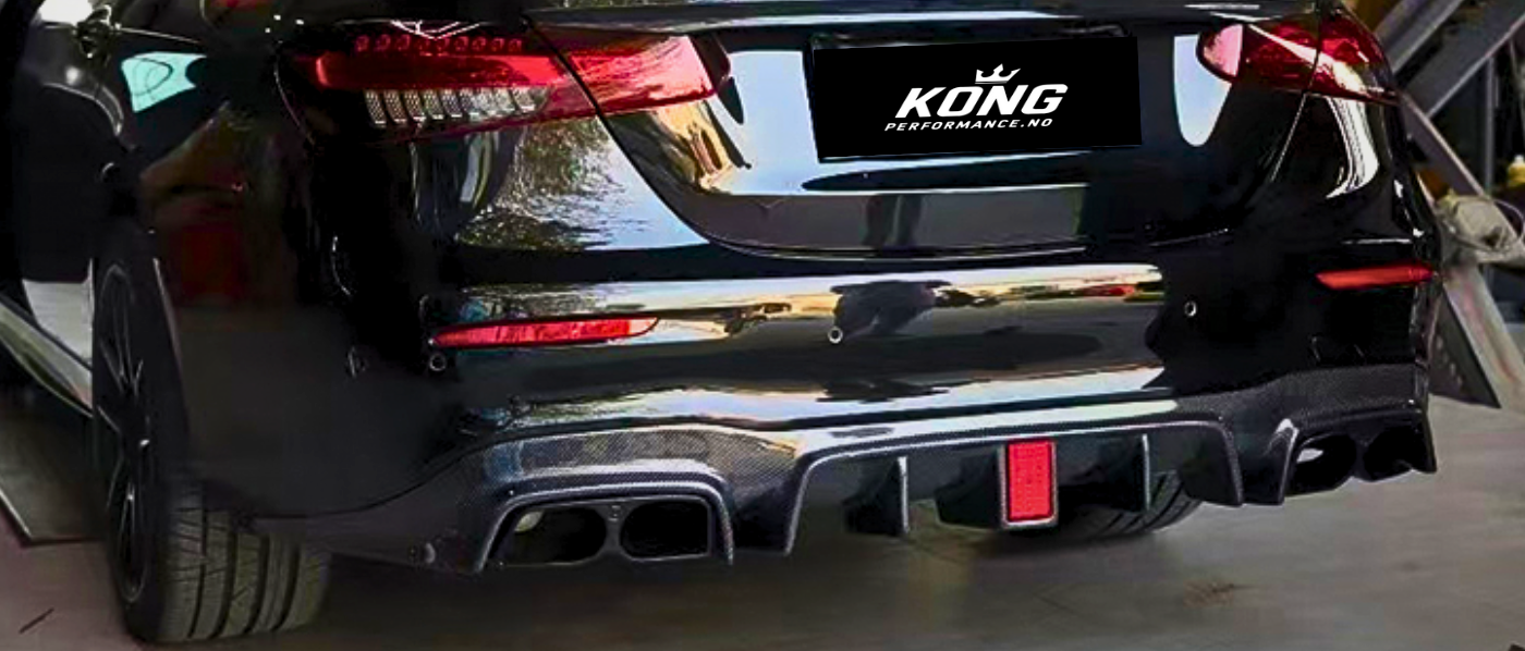 KONG Carbon B-Style Diffuser – Mercedes-Benz E-Klasse W213 (Facelift 2021–2025)