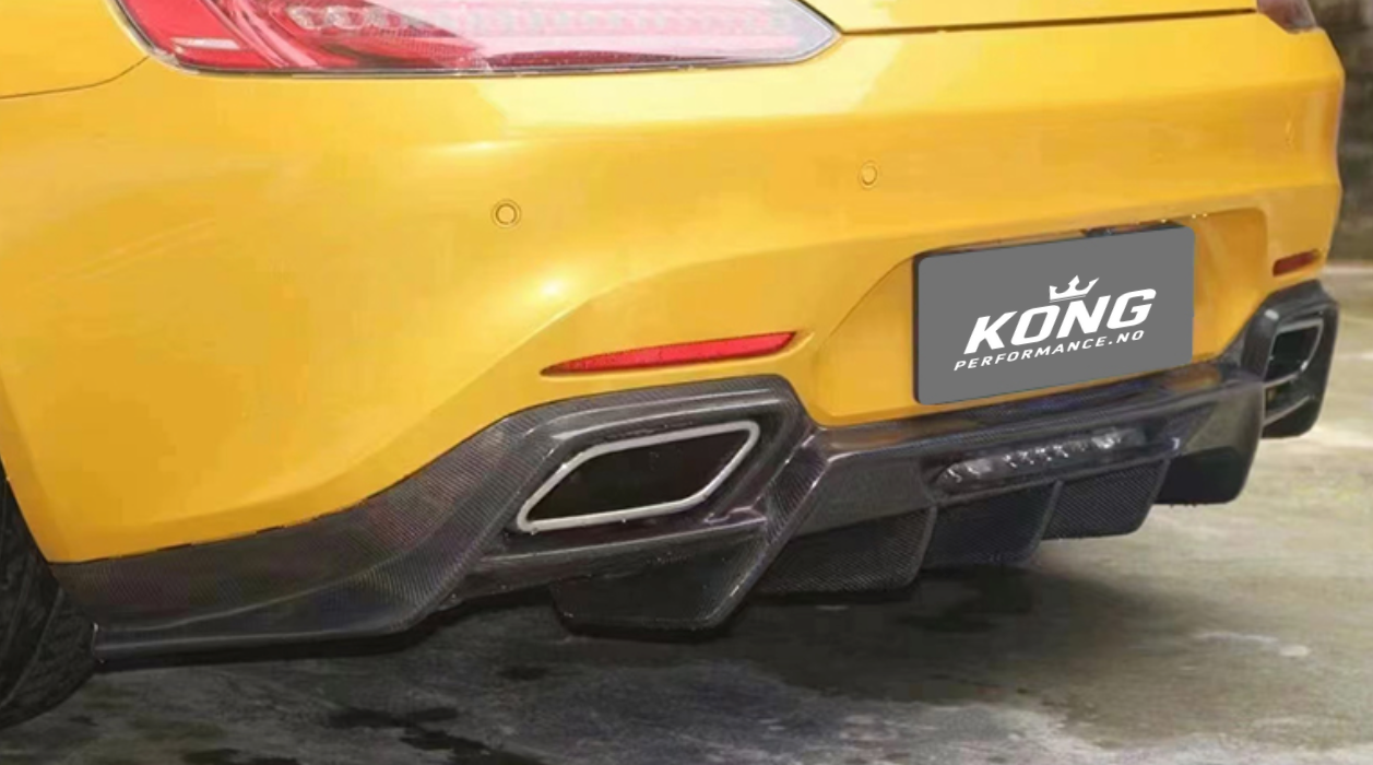 KONG Carbon R-Style Diffuser – Mercedes-AMG GT / GTS / GTC (C190/R190, 2015–2024)