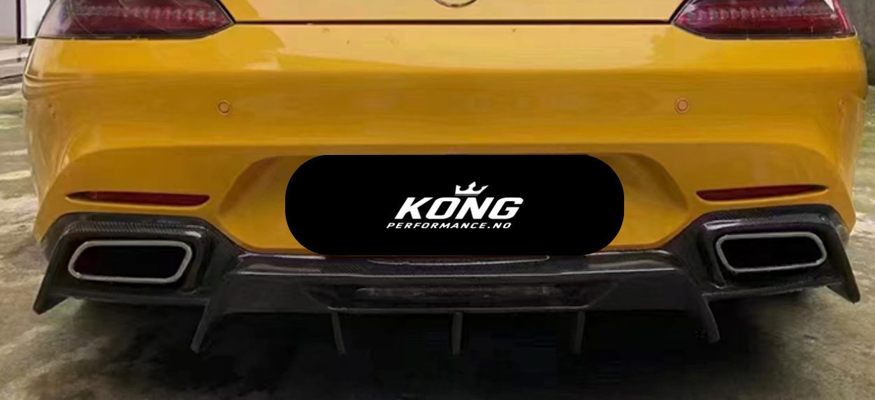 KONG Carbon R-Style Diffuser – Mercedes-AMG GT / GTS / GTC (C190/R190, 2015–2024)
