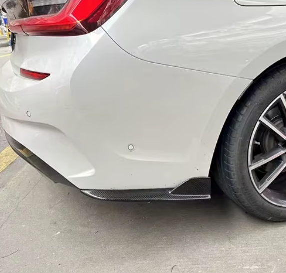 KONG Carbon Rear Side Splitters – BMW 3-serie G20 / G21 (Pre-LCI, 2019–2022)