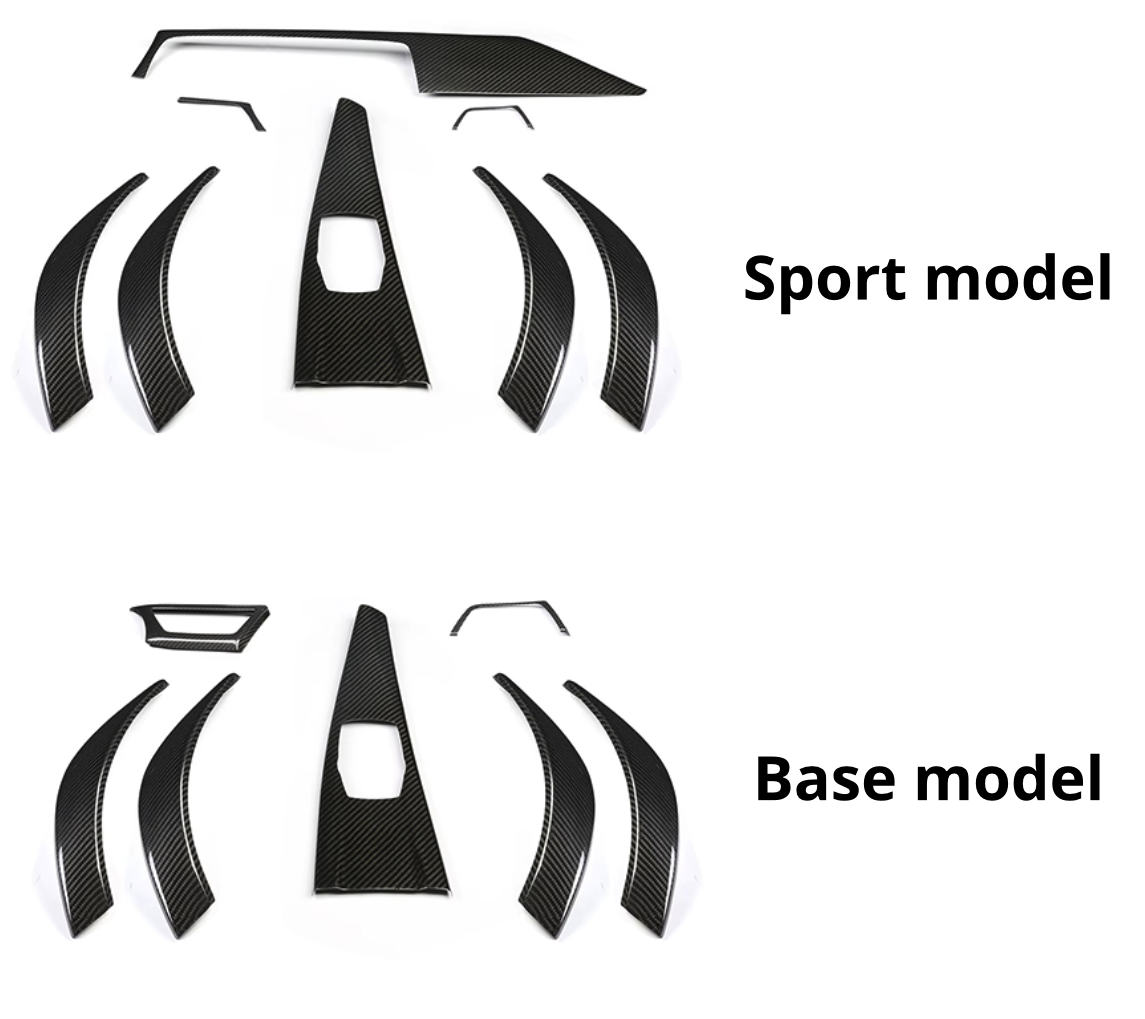 KONG Dry Carbon Interiørsett – BMW 3/4-serie F30 / F31 / F32 (2013–2018)