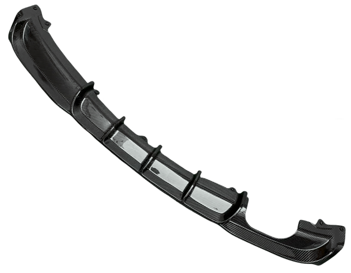 KONG Carbon Fiber Diffuser – BMW 3 Series F30 (2013–2019, Single Side Dual Exit)