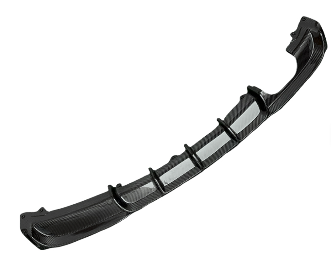 KONG Carbon Fiber Diffuser – BMW 3 Series F30 (2013–2019, Single Side Dual Exit)