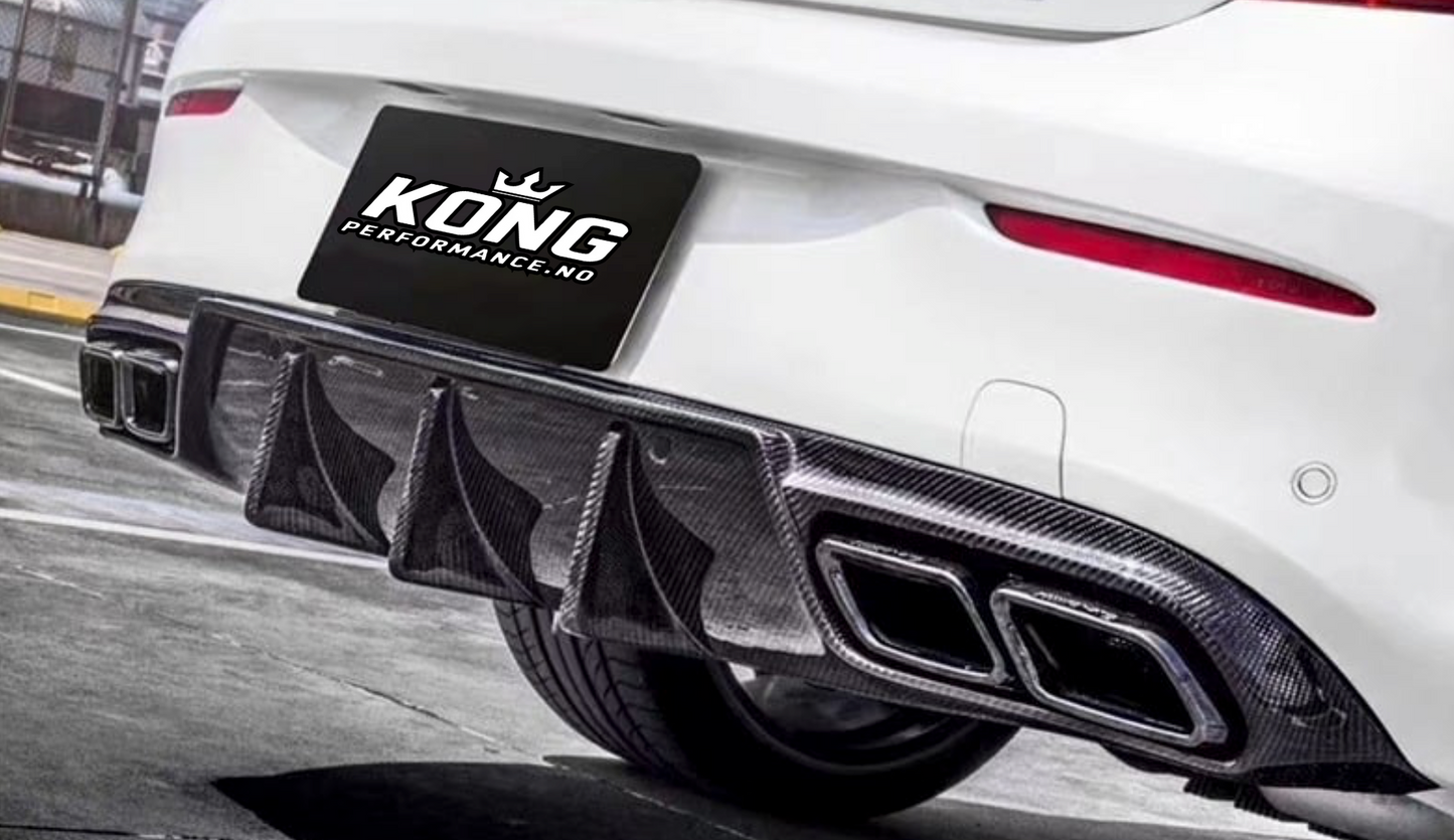 KONG FD Style Carbon Diffuser – Mercedes-AMG C63 (W205 Coupe)