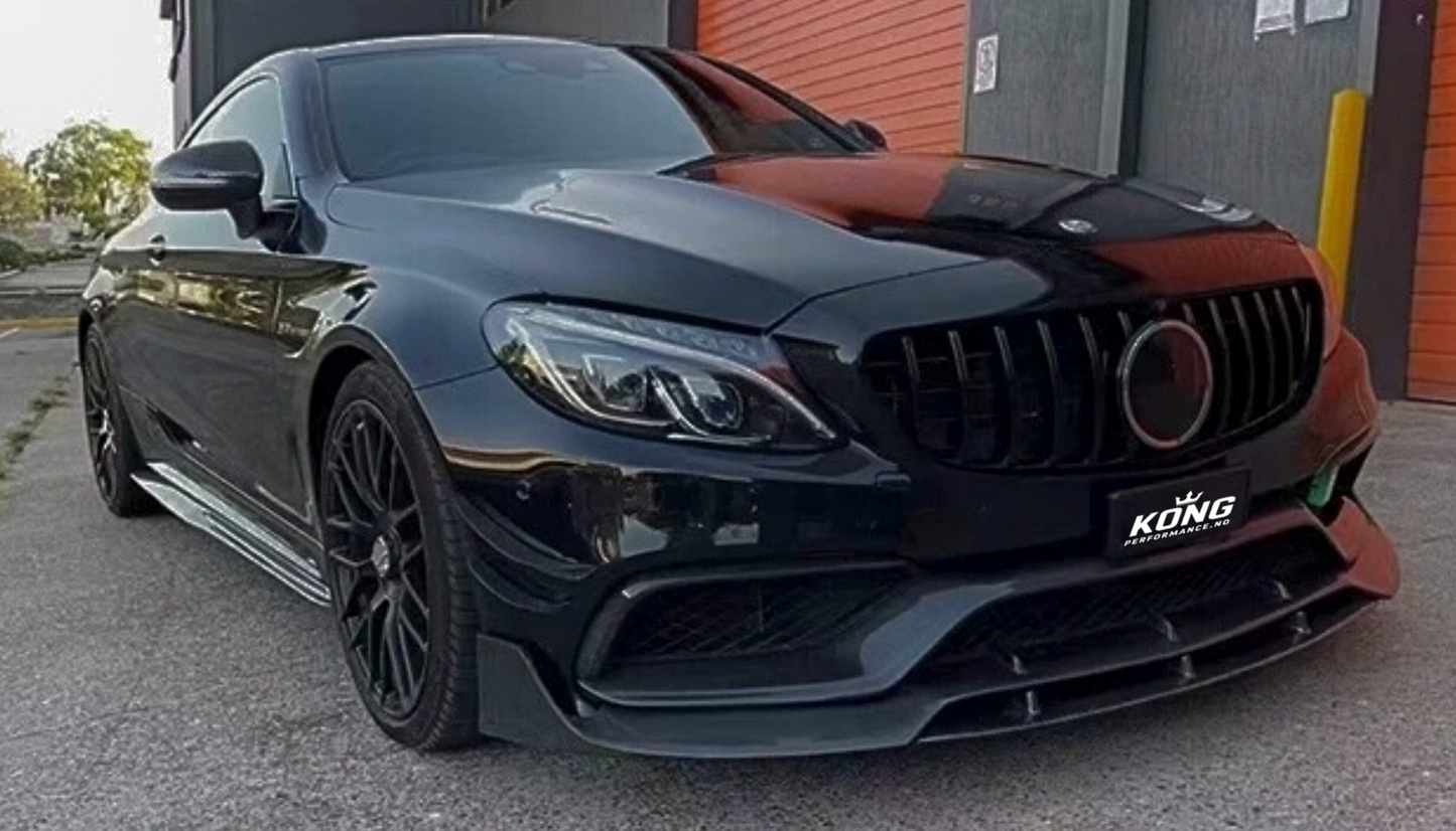 KONG PSM Style Carbon Fiber Side Skirts – Mercedes-AMG C63 Coupé/Cabriolet (C205/A205, 2015–2021)