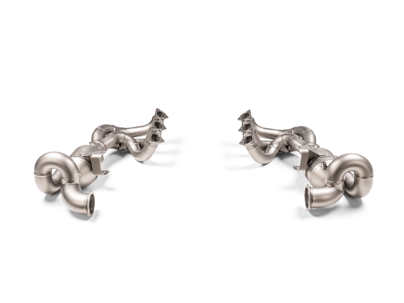 Akrapovič Evolution Header Set Titanium Porsche 911 GT3 992 — produktvisning