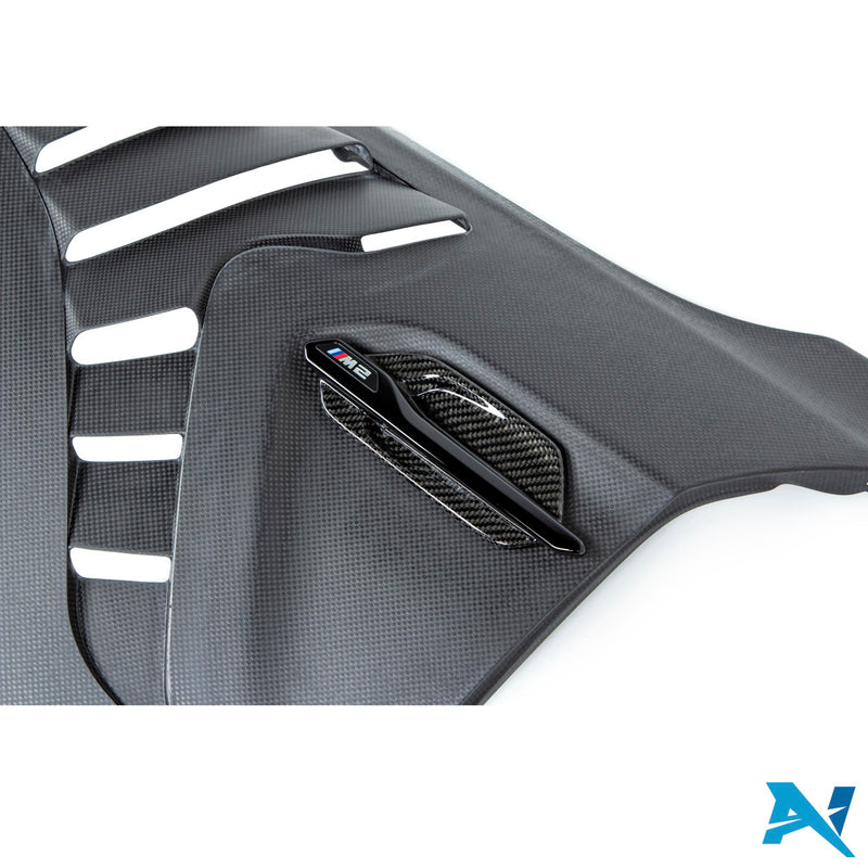 Alpha-N BMW M2 F87 karbon Mudguard sett med Air Vent