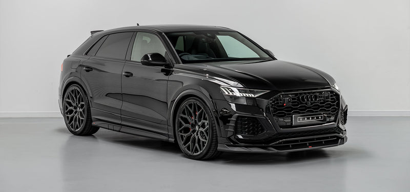 Urban Automotive Audi RSQ8 Front Splitter — installert på bil