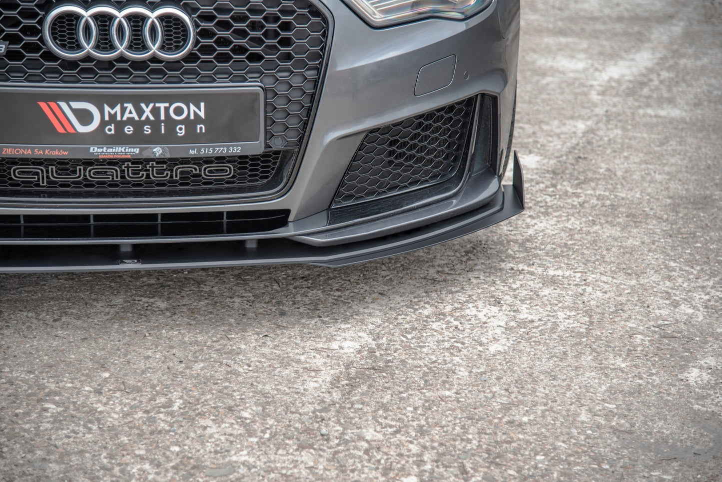 Street Pro Front Splitter + Flaps – Audi RS3 8V Sportback (2013-2016)