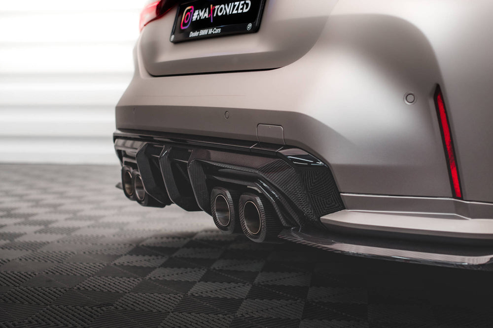 Prepreg Carbon Rear Diffuser – BMW M4 G82 / G83 / Facelift (2021+)